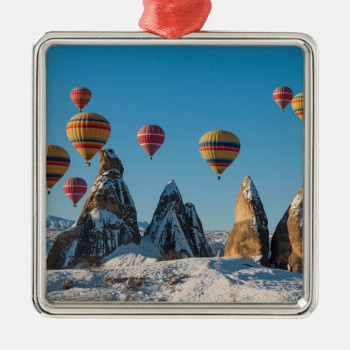 Hot Air Ballooning in Cappadocia Metal Ornament