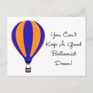 Hot Air Balloonist Postcard