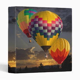 HOT AIR BALLOONS 3 RING BINDER