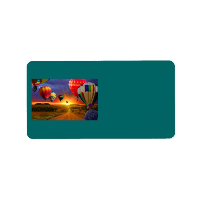 Hot Air Balloons Address Label (Front)