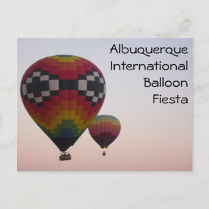 Hot Air Balloons at Dawn Postcard