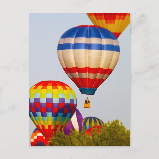 Hot Air Balloons, Balloon Fest, Olathe, Kansas 2 Postcard (Front)
