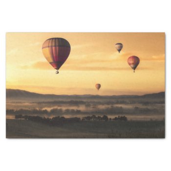 Hot Air Balloons Beautiful Nature Scenery Tissue Paper by biutiful at Zazzle