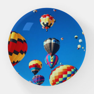 Hot Air Balloons Blue Sky Paperweight