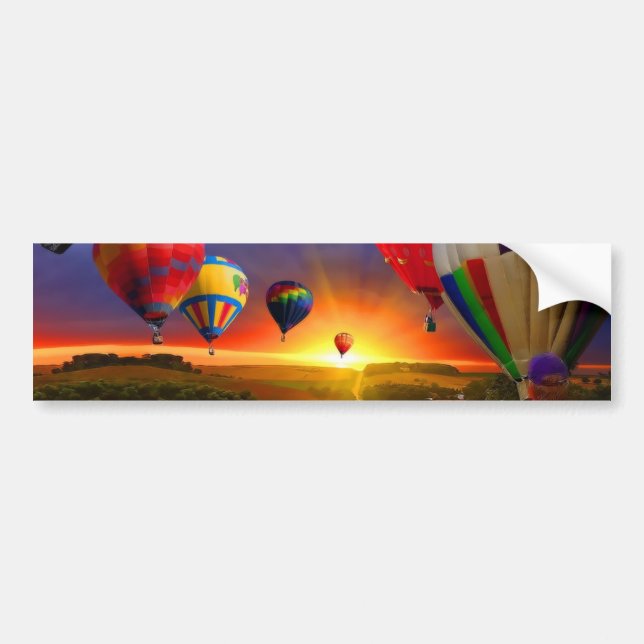 Hot Air Balloons Bumper Sticker (Front)