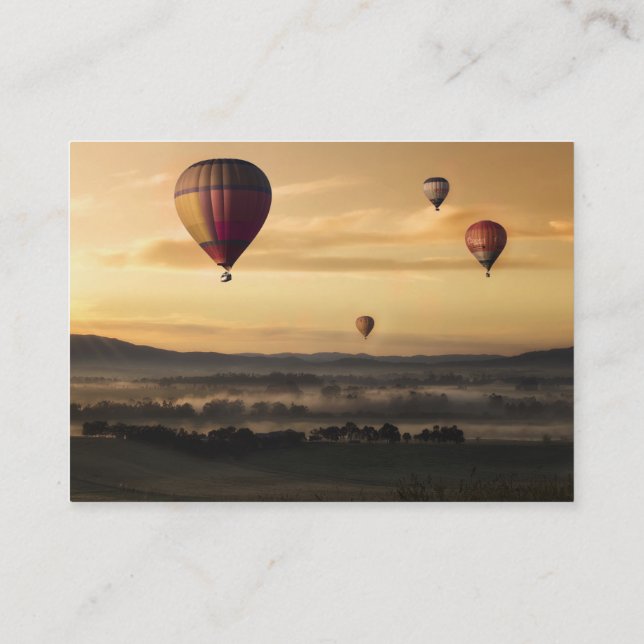 Hot air balloons business card (Back)