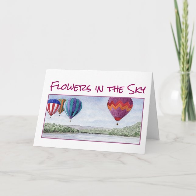 Hot Air Balloons Card (Front)