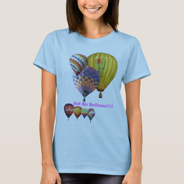 Hot Air Balloons!!! Collage T-Shirt (Front)