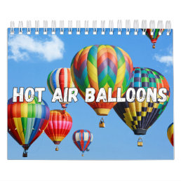 Hot Air Balloons Collection Wall Calendar