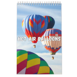Hot Air Balloons Collection Wall Calendar