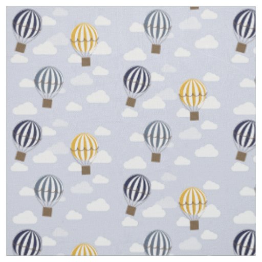 Hot Air Balloons Cotton Fabric Unisex
