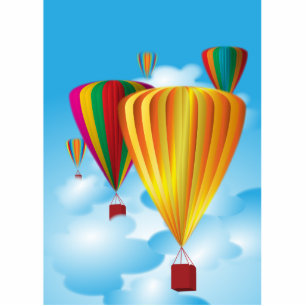 Hot air balloons cutout