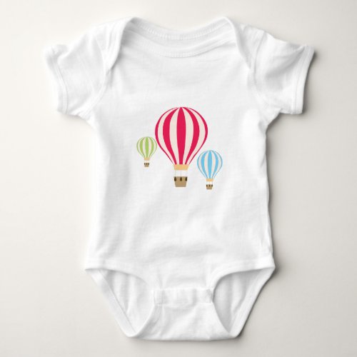 Hot Air Balloons Design Baby Bodysuit