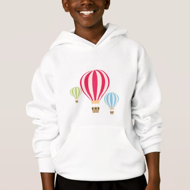 Hot Air Balloons Design Hoodie (Front)