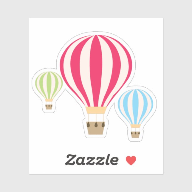 Hot Air Balloons Design Sticker (Sheet)