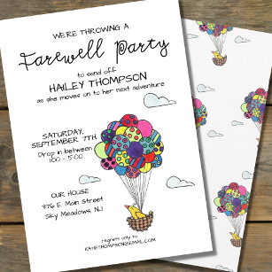 office farewell invitation cards