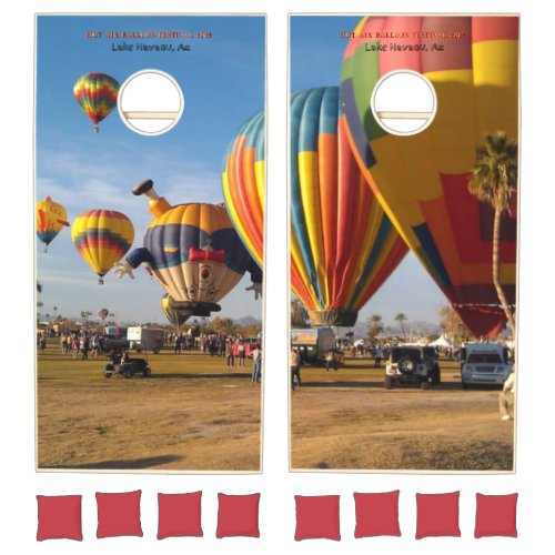 Hot Air Balloons Festival Lake Havasu Cornhole Set