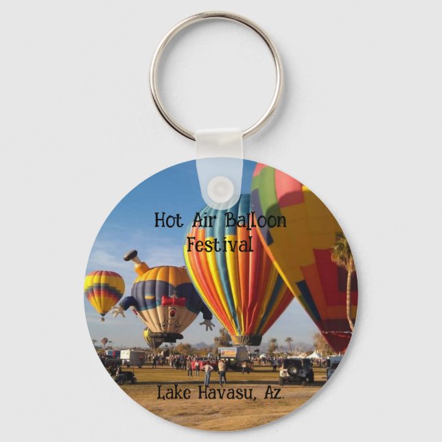 Hot Air Balloons Festival Lake Havasu Keychain (Back)