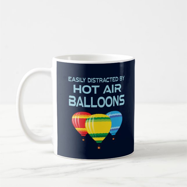Hot Air Balloons Funny Ballooning Coffee Mug (Left)