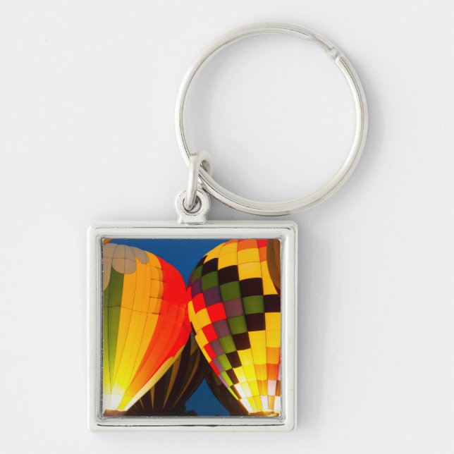 Hot Air Balloons Glow Keychain (Front)