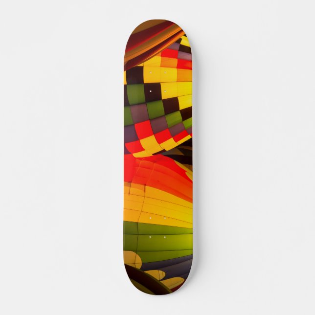 Hot Air Balloons Glow Skateboard Deck (Front)