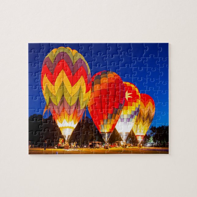 Hot Air Balloons Ignition Jigsaw Puzzle (Horizontal)