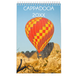 Hot air balloons in Cappadocia wall calendar