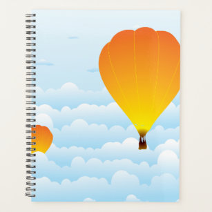 Hot Air Balloons In Clouds Planner