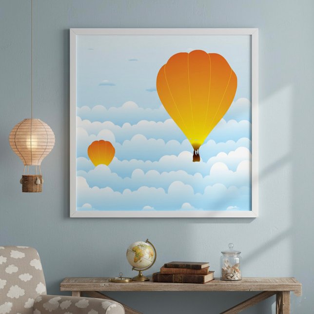 Hot Air Balloons In Clouds Poster (Creator Uploaded)