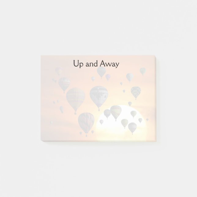 Hot air balloons in flight notes (Front)