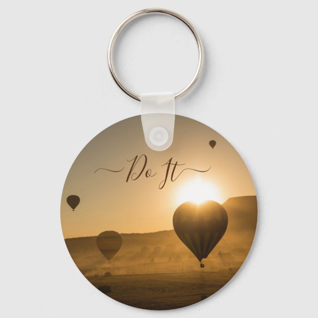 Hot air balloons in the sky keychain (Front)