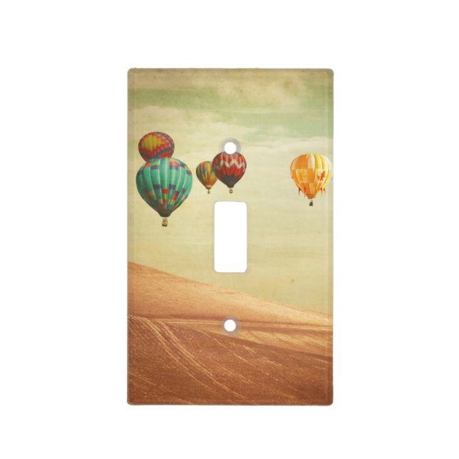 Hot Air Balloons In The Sky Light Switch Cover (Front)