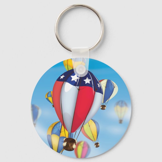 Hot Air Balloons Keychain (Front)