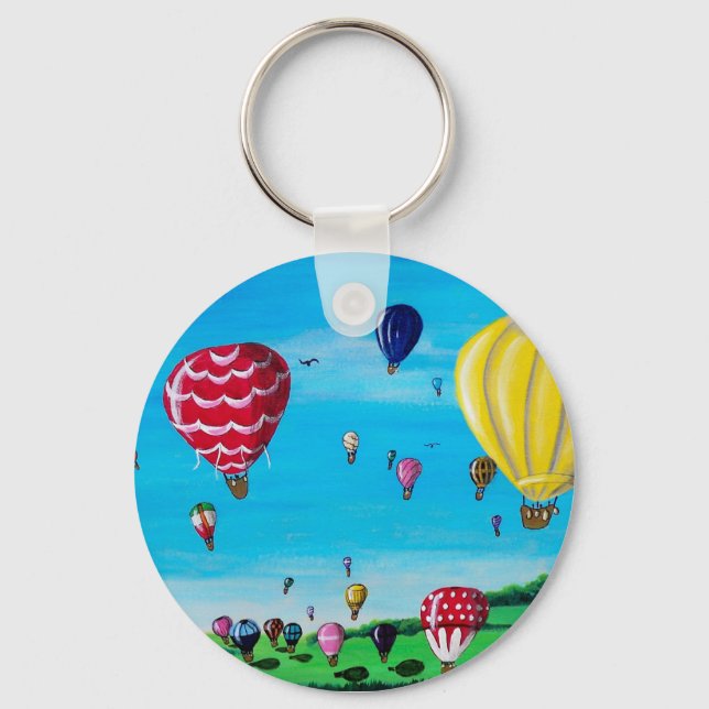 Hot Air Balloons Keychain (Front)