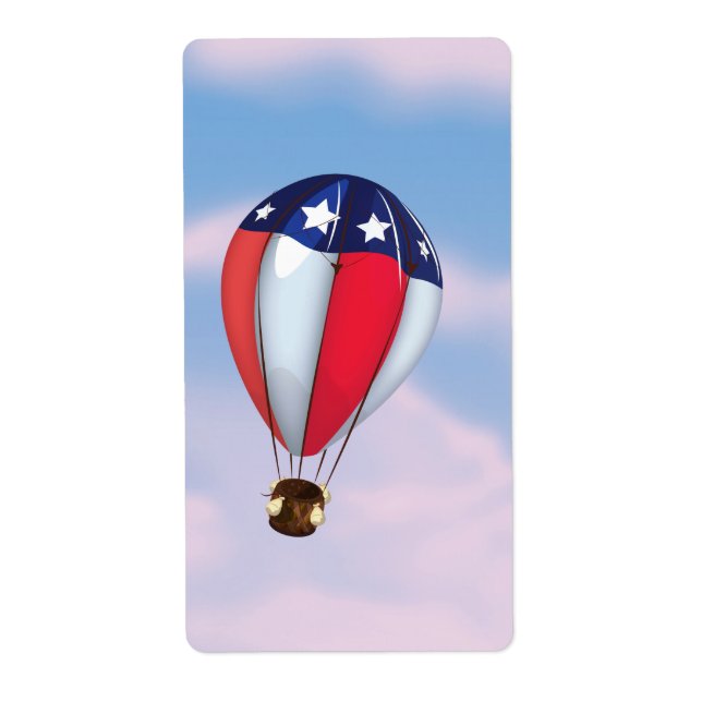 Hot Air Balloons Label (Front)
