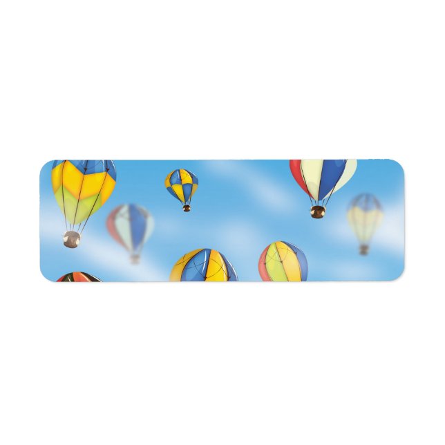 Hot Air Balloons Label (Front)