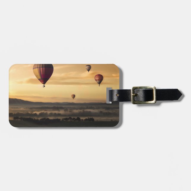 Hot air balloons luggage tag (Front Horizontal)