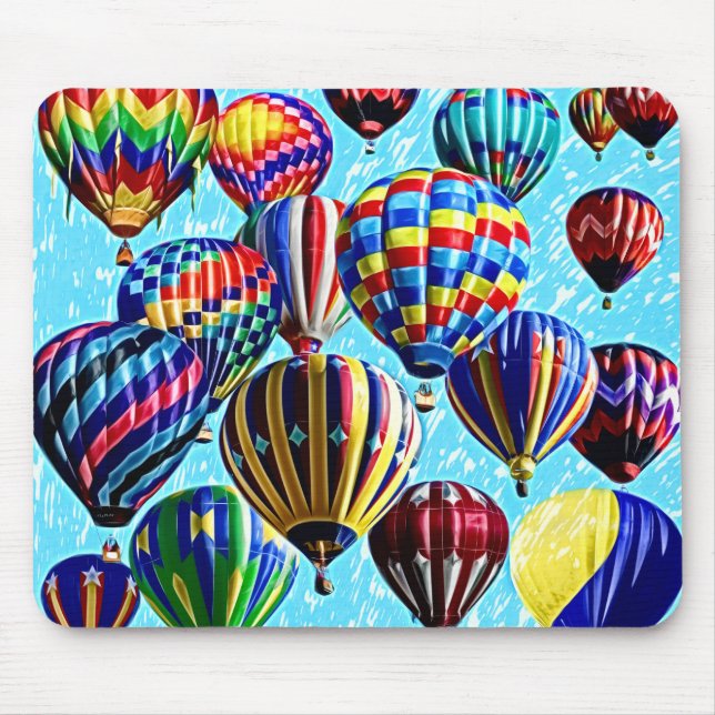 Hot Air Balloons Mouse Pad (Front)