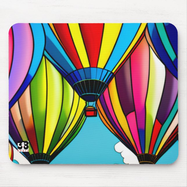 Hot Air Balloons Mouse Pad (Front)