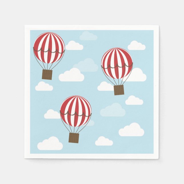 Hot Air Balloons Napkin (Front)