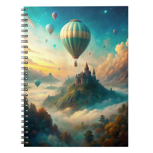Hot Air Balloons Notebook (Front)