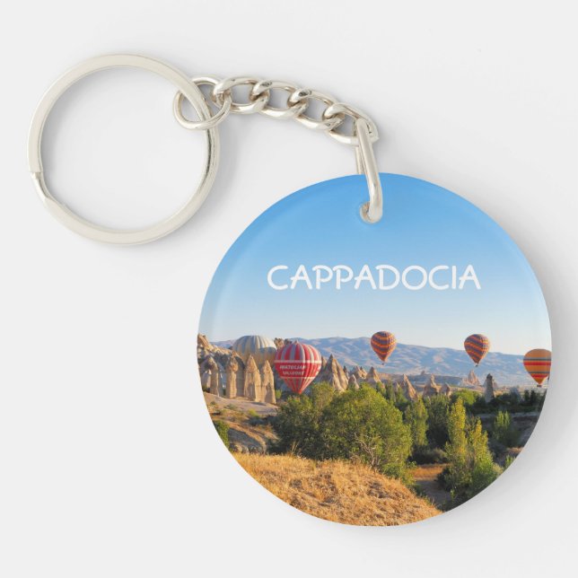 Hot air balloons over Cappadocia Keychain (Front)