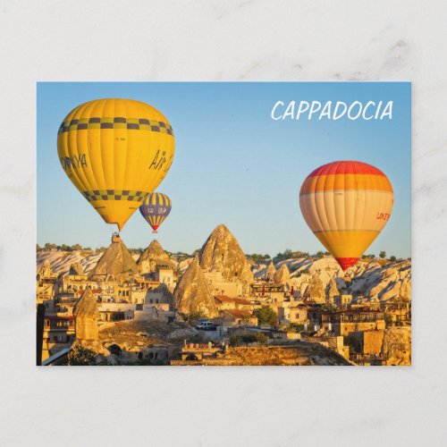 Hot air balloons over Cappadocia Postcard