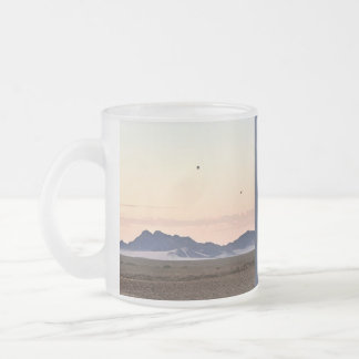Hot Air Balloons Over Sossusvlei Frosted Glass Coffee Mug