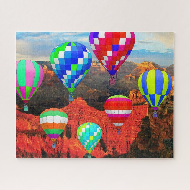 Hot Air Balloons over the Grand Canyon Jigsaw Puzzle (Horizontal)