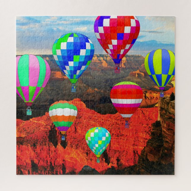 Hot Air Balloons over the Grand Canyon Jigsaw Puzzle (Vertical)