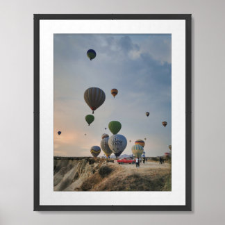 Hot Air Balloons Over Turkey Framed Art