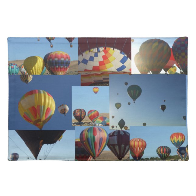 Hot Air Balloons Photo Collage II Placemat (Front)