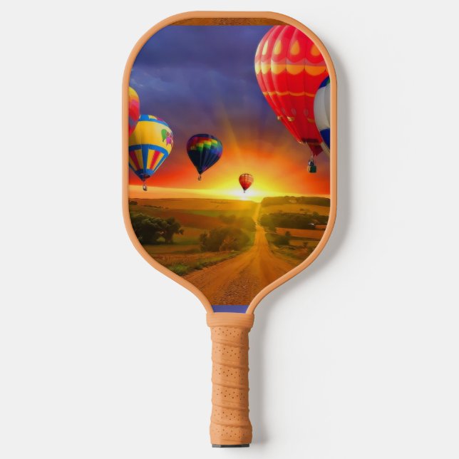 Hot Air Balloons Pickleball Paddle (Front)