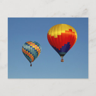Hot Air Balloons. Postcard